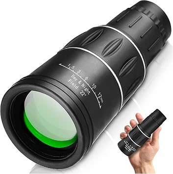 Monoküler Teleskop, Full HD Yüksek Çözünürlük, 2 Km Görüş Mesafesi, 52 mm Objektif Lens, Gece Görüş Destekli, 30x52 Çift Netlik Ayarlı El Dürbünü,1000M/40M Görüntü, Taşıma Çantalı Monoküler Dürbün