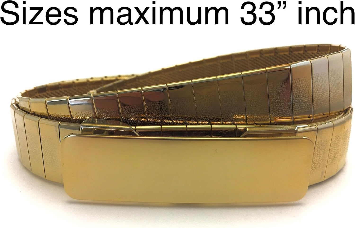 Marshal Belt High Polished 18K Gold Plated Rhodium Plated Omega Waist Belts