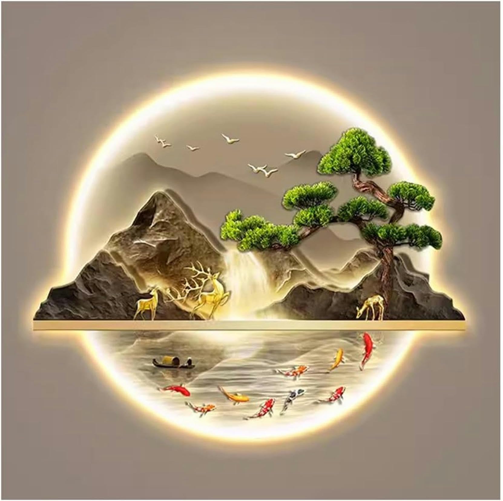 Sculptures murales 3D lumineuses pour illuminer et habiller un mur sombre