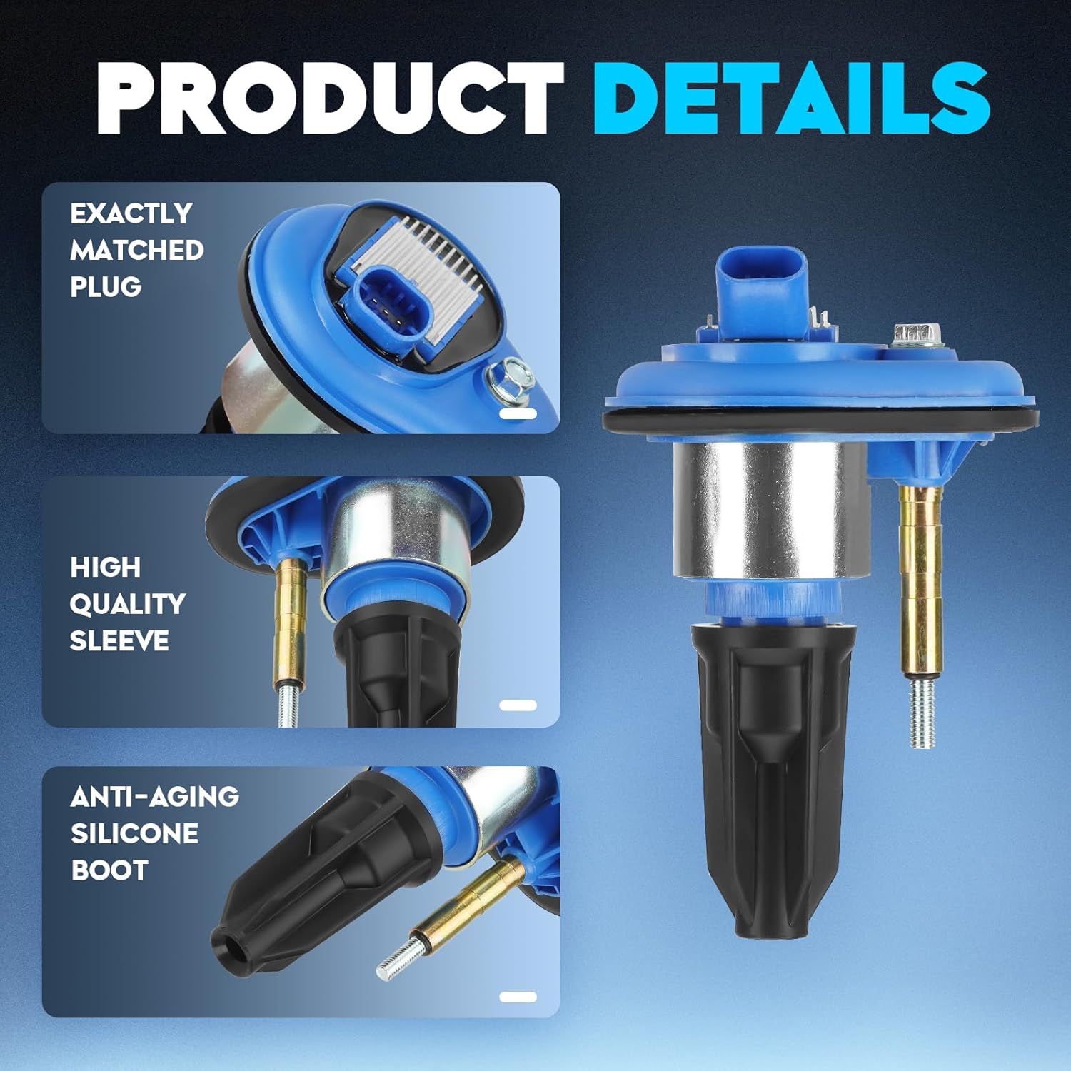 Ignition Coil Pack UF303 for Chevy Colorado Trailblazer, for GMC Canyon Envoy 2002-2006, For Isuzu Ascender i-290, 4.2L 2.8L 3.5L Ignition Coil, C1395 5C1392 12568062, 6 Set