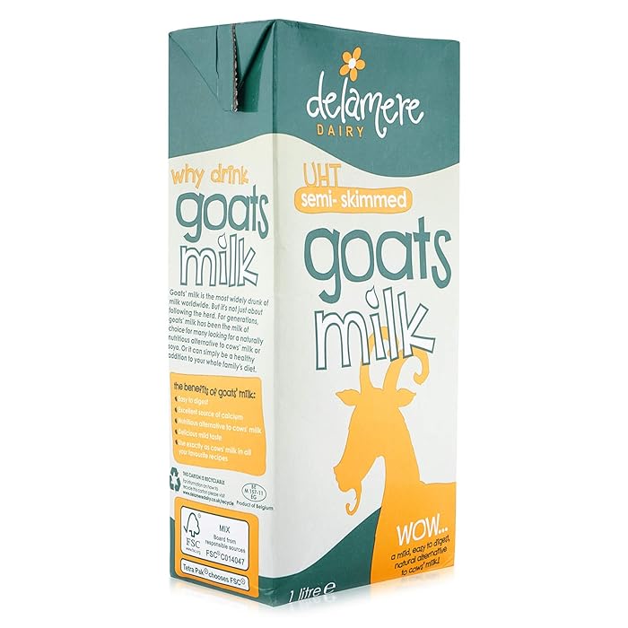 Buy Delamere Dairy Uht Semi Skimmed Goats Milk, 1L Online at desertcart UAE