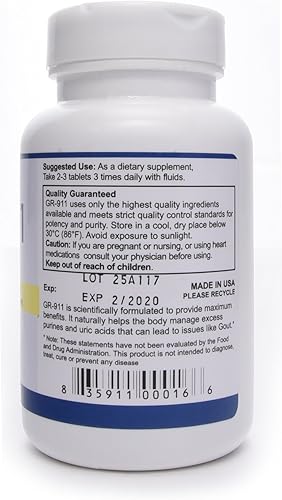 Miniatura 4 de Western Herbal and Nutrition GR-911 Solución natural de limpieza de ácido úrico y apoyo articular para la salud de las articulaciones  Apoya el