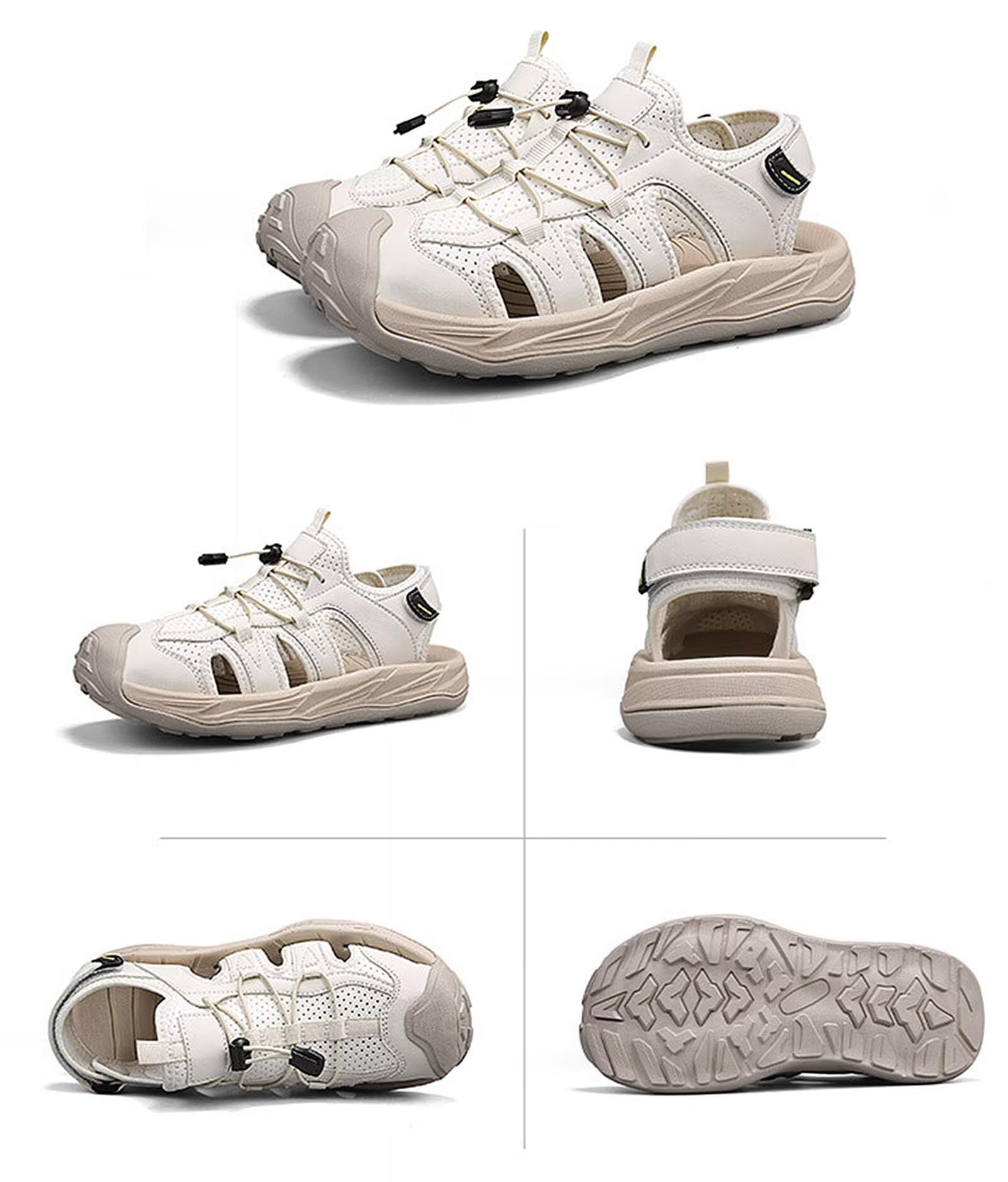 Rivccku Hombre Sandalias Deportivas Verano Sandalia de Senderismo Exterior Antideslizantes Casual Trekking