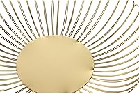 Vista 2 de Centro Mesa Metal 12.6 x 12.6 x 3.3 in Dorado Brillante