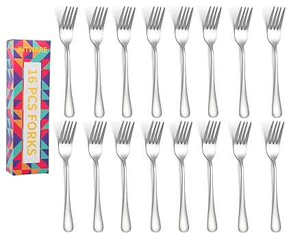 16 pcs dinner fork 8 inch (silver)