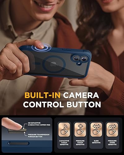 Miniatura 149 de Miracase Glass Series - Funda magnética para iPhone 15, compatible con MagSafe, de cuerpo completo, protector de pantalla de vidrio 9H integrado