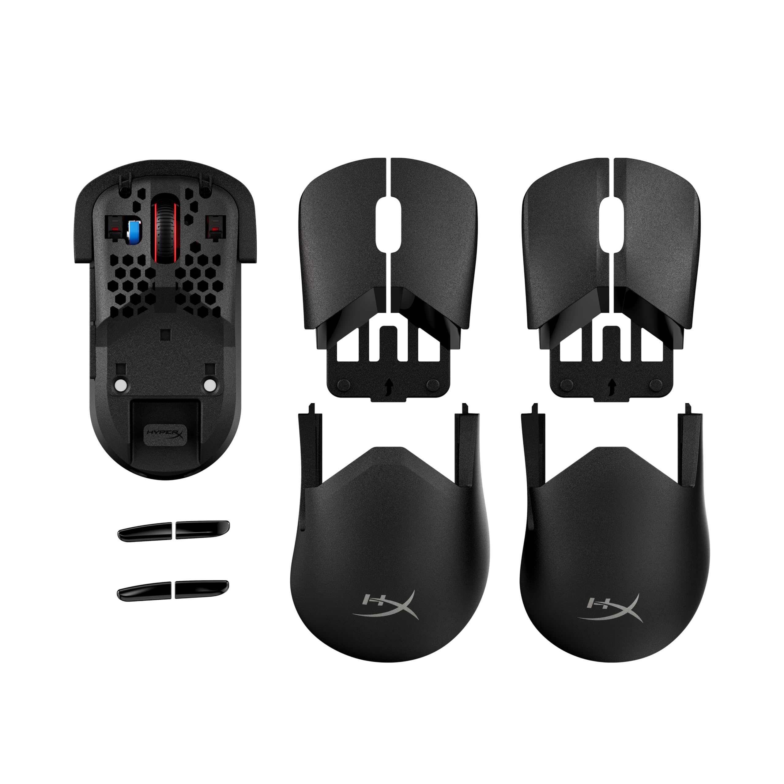 HyperX Pulsefire Saga Pro Wireless Gaming Mouse – 4K Wireless Polling, 2.4GHz e Bluetooth, design modulare con 16 regolazioni, durata della batteria 90h, 72g Ultraleggero, software NGENUITY, NVIDIA