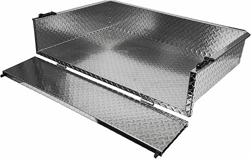 Miniatura 6 de GTW Kit de caja de carga de aluminio para carrito de golf EZGO TXT (95-Up)  Placa de diamante  Incluye caja de carga y soportes de montaje