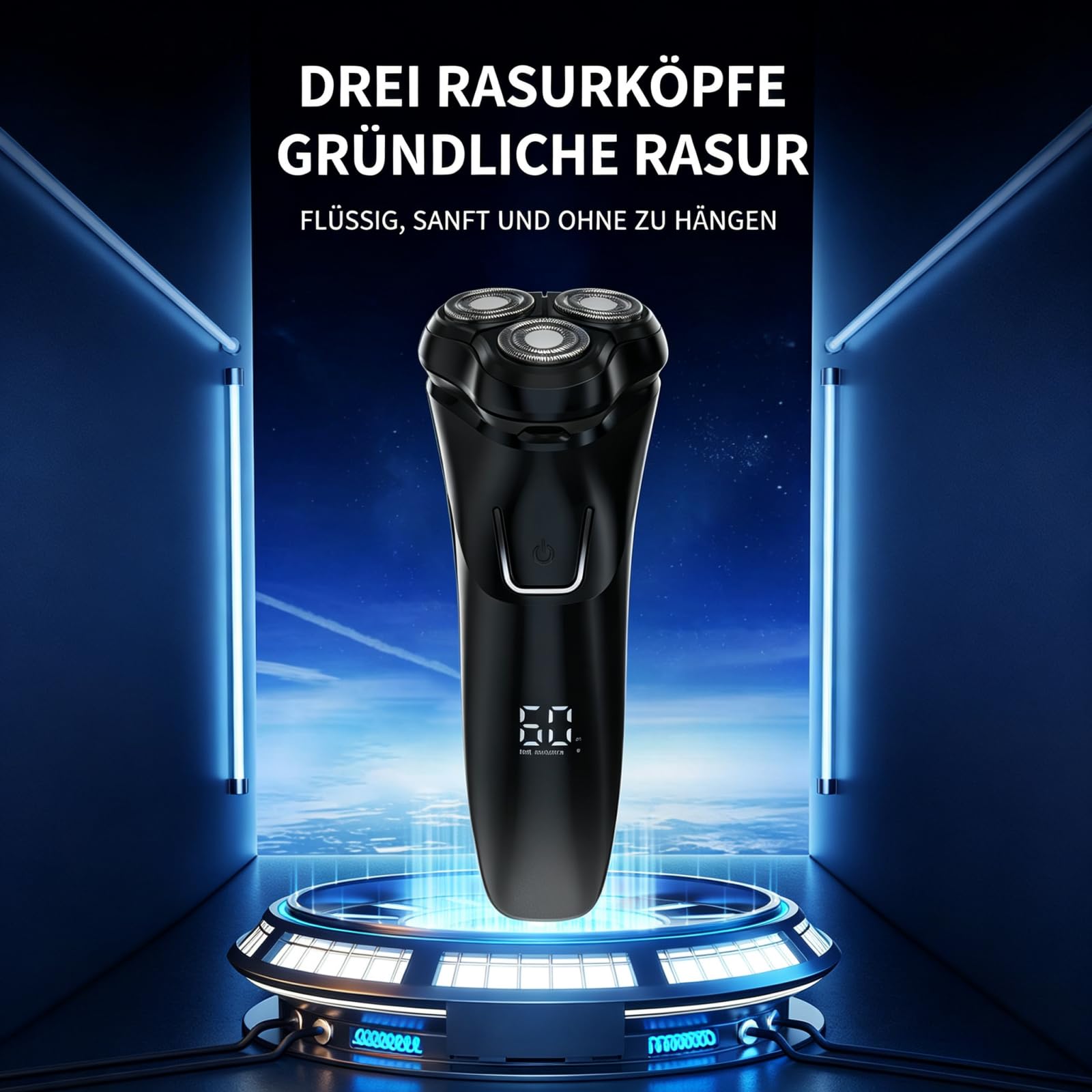 Men's Razor V1 Pro‑Herrenrasierer (Schwarz)