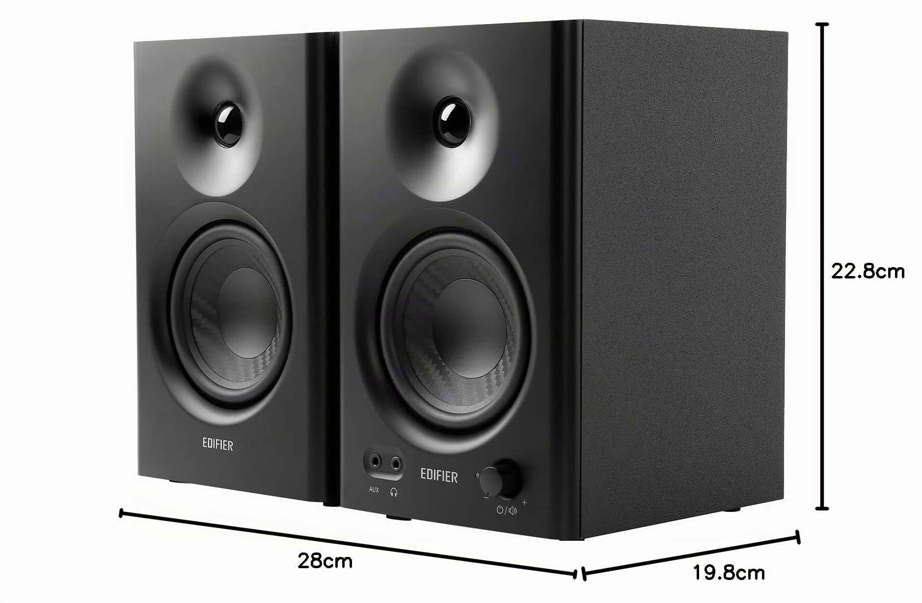 Edifier MR4 - Monitor da studio 2.0, 42 Watt, colore: Nero