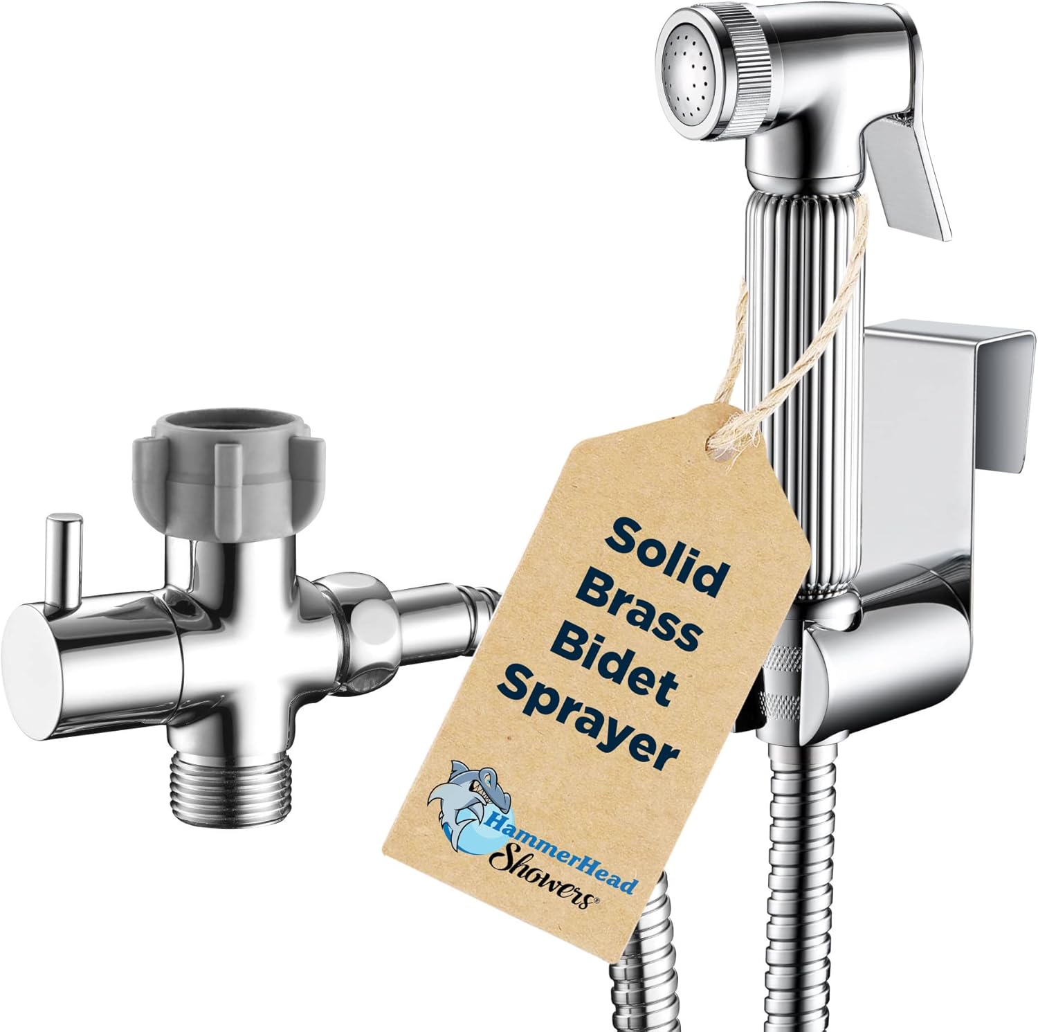 All Metal Handheld Bidet Sprayer for Toilet Chrome Handheld Bidet