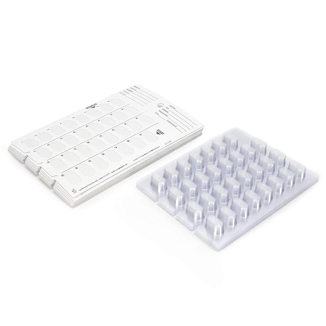 Ezy Dose Disposable 31-Day Pill Medicine Vitamin Organizer Box Monthly Planner Refill Pack Kit includes 12 Cards and