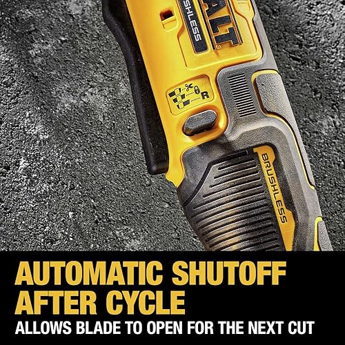 Miniatura 6 de DEWALT Kit de cortador de alambre MAX XR de 20 V, corta acero al carbono y alambre de acero inoxidable, inalámbrico, batería y cargador incluidos