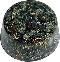 Vista 18 de Peridot Single Crystal Small Tower Buster Orgone Generator Energy Accumulator PERFECT GIFTING TOOL!!!! Orgonite Many Beautiful Ingredients!