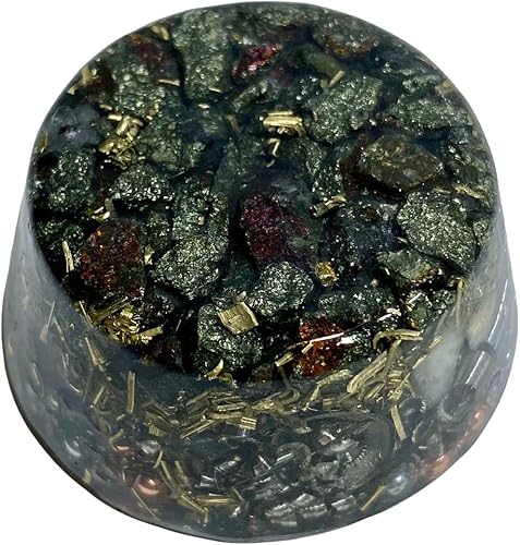 Miniatura 18 de Peridot Single Crystal Small Tower Buster Orgone Generator Energy Accumulator PERFECT GIFTING TOOL!!!! Orgonite Many Beautiful Ingredients!