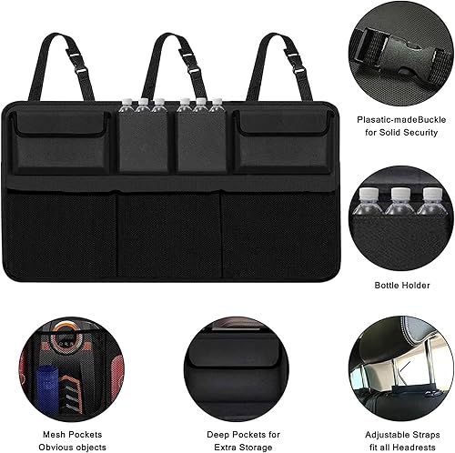 Miniatura 6 de Organizador y almacenamiento para maletero de automóvil, organizador colgante para asiento trasero para SUV, camión, MPV, camioneta, bolsa de