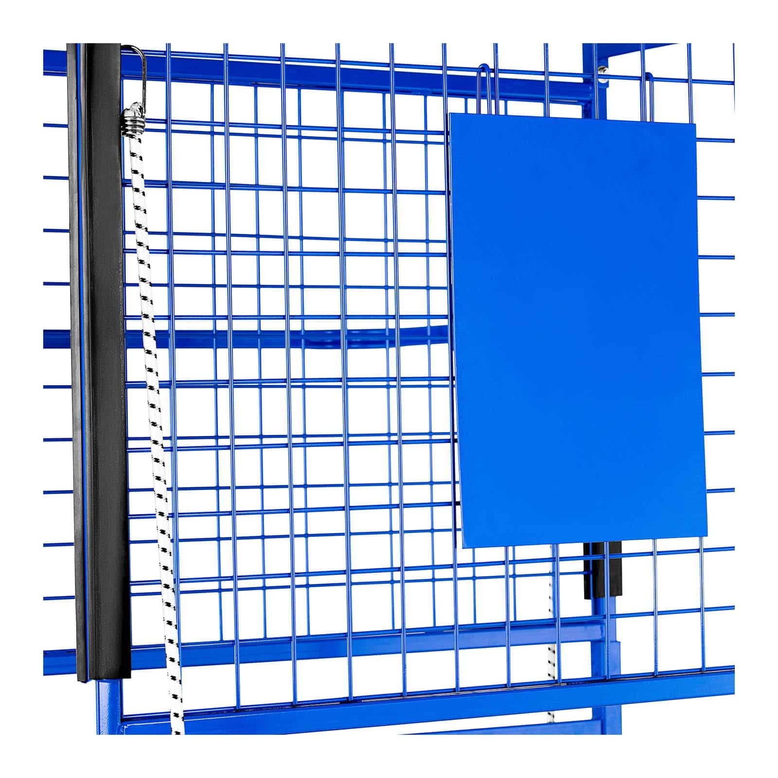 MSW Scaffale per Officina con Ruote Carrello da Officina (60 x 90 x 202 cm, 220 kg, 4 Ruote, 3 Ripiani)