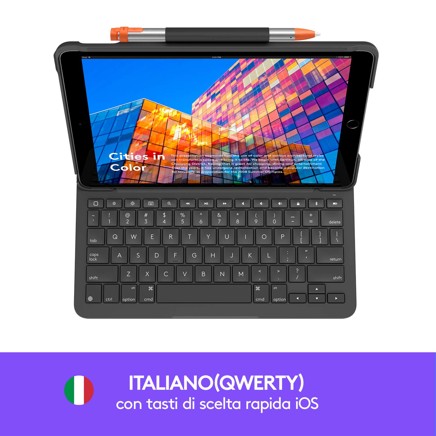 Logitech Custodia con tastiera iPad Air