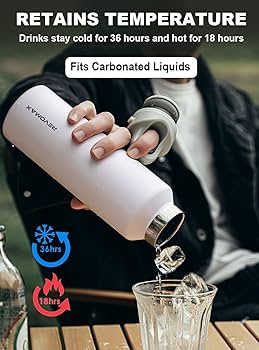 Amazon.com: RevoMax 20oz Insulated Water Bottle, One-Hand