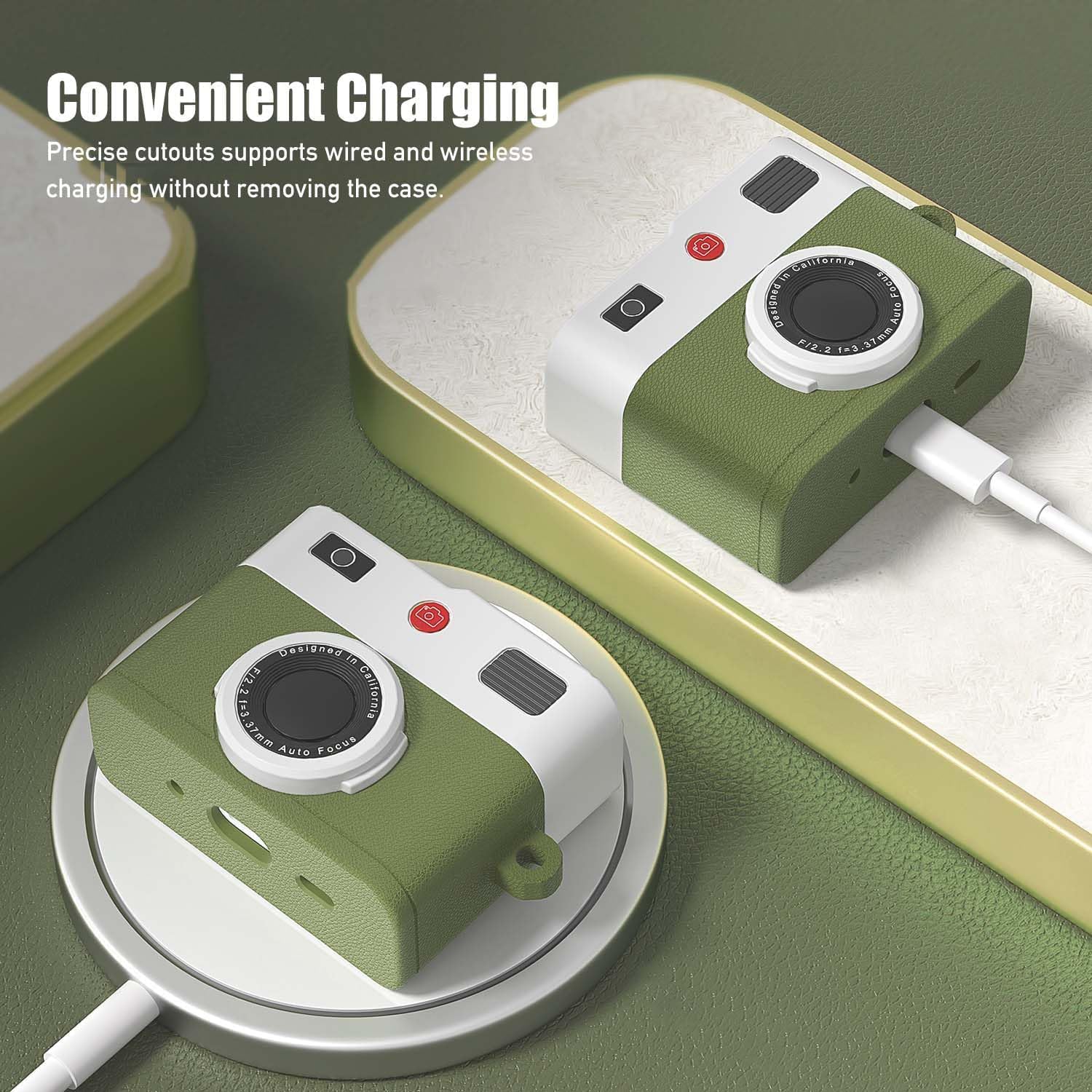 حافظة حماية من ايفكاسوي لسماعات ايربودز برو 3، جراب مصنوع من ا... - view 2