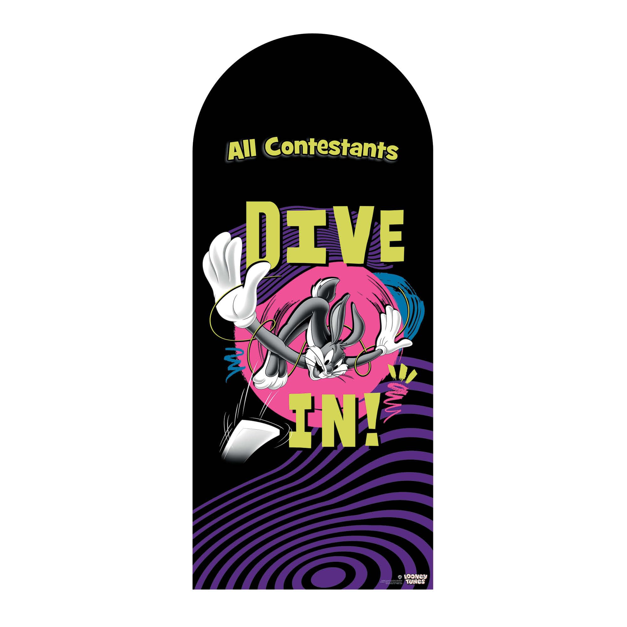 Looney Tunes Dive In Swimming Backdrop Cardboard Cutout Scenery Standup Official