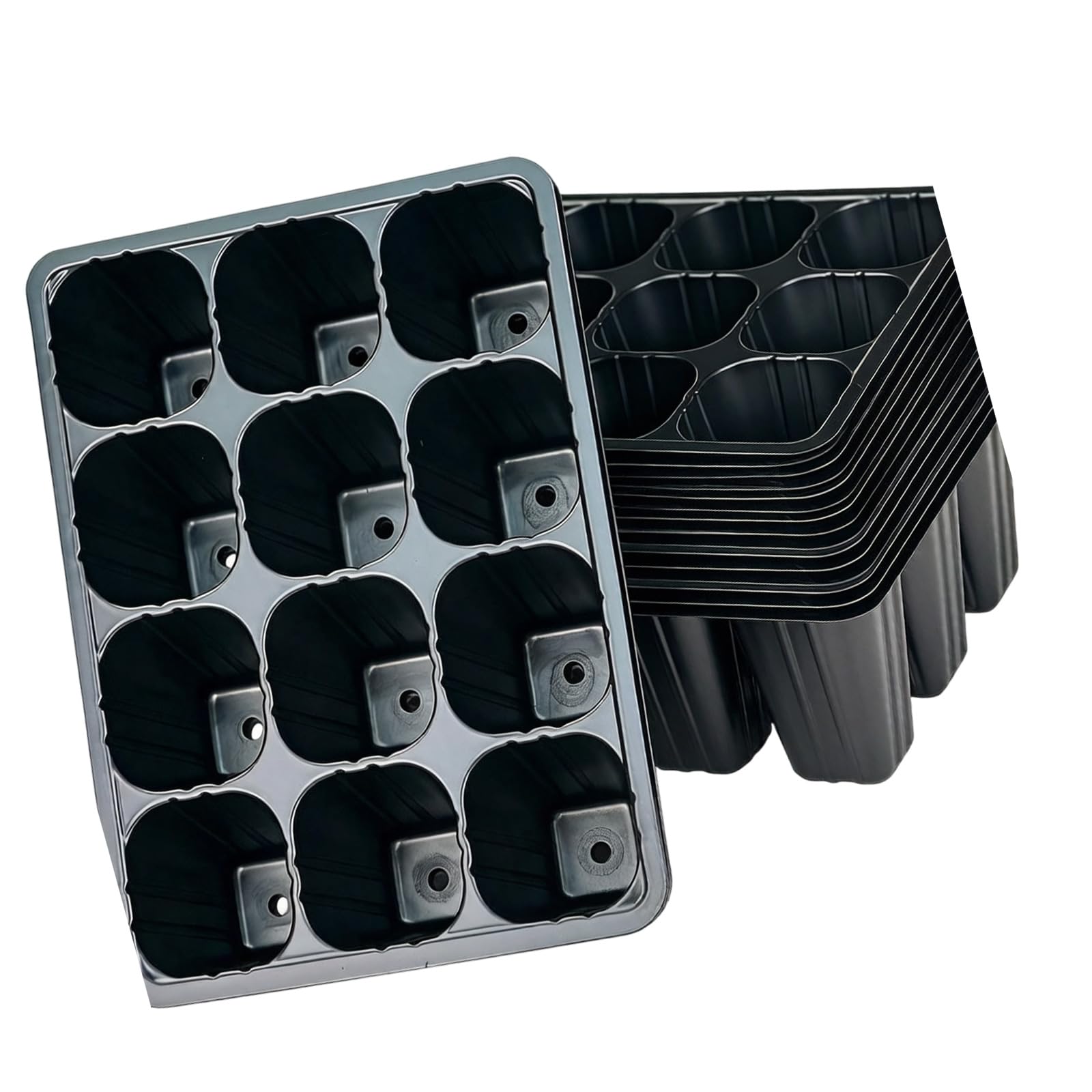 HZBB 15pack Hydroponic Plant Starter with Aeration Hole Seedling Starter Tray for Home Garden and Cultivation Plant Growing Tray