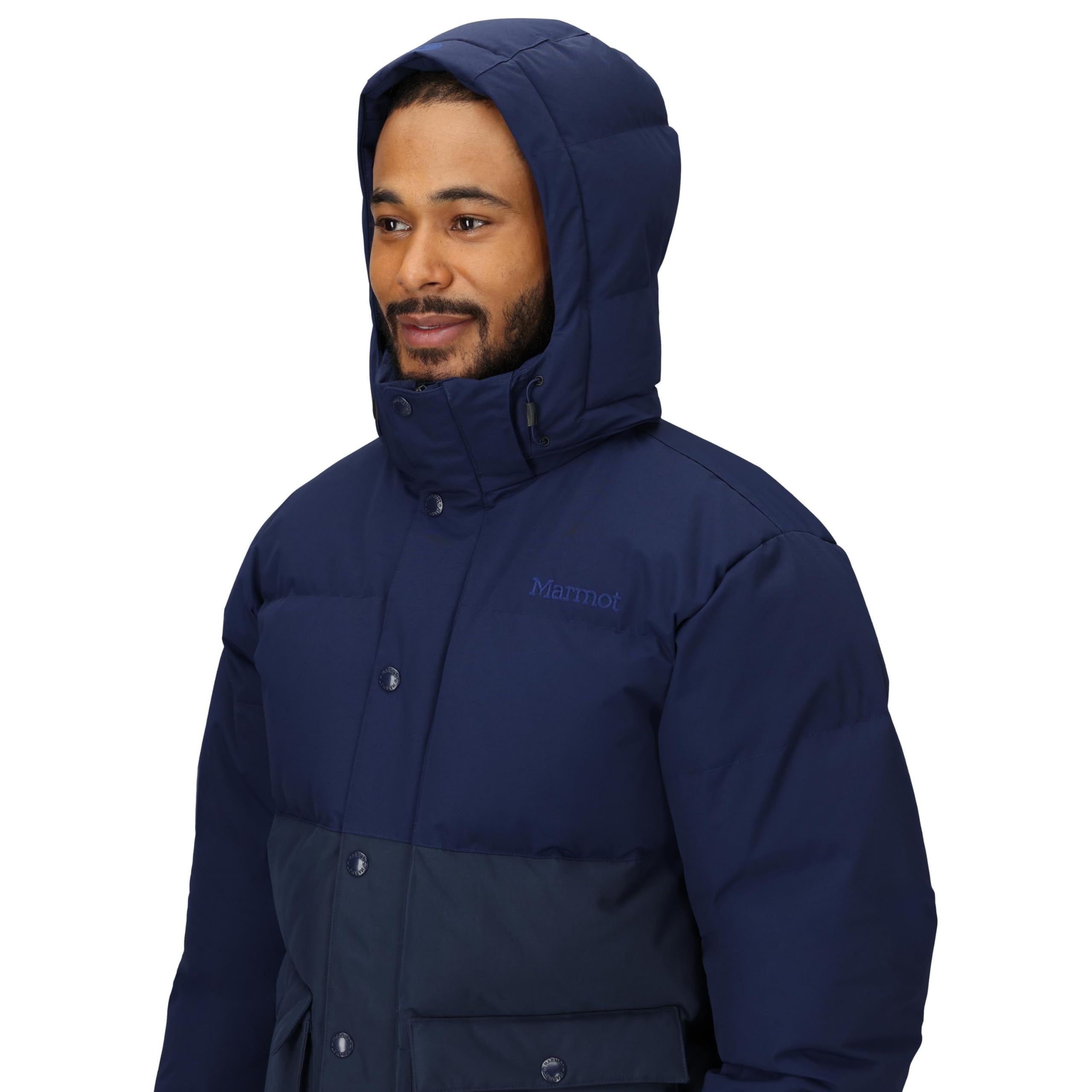 Marmot Fordham Jacket Piumino caldo, cappotto invernale con cappuccio isolato, parka antivento, giacca leggera e impacchettabile per esterni Uomo (Pacco da 1)