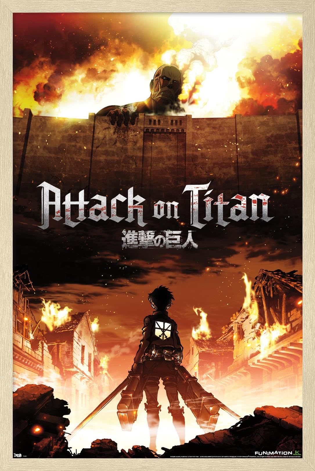 Amazon.com: Trends International Attack on Titan - Fire Wall