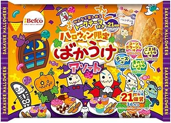 Amazon.co.jp: 栗山米菓 2025ハロウィンばかうけアソート 36枚×10袋