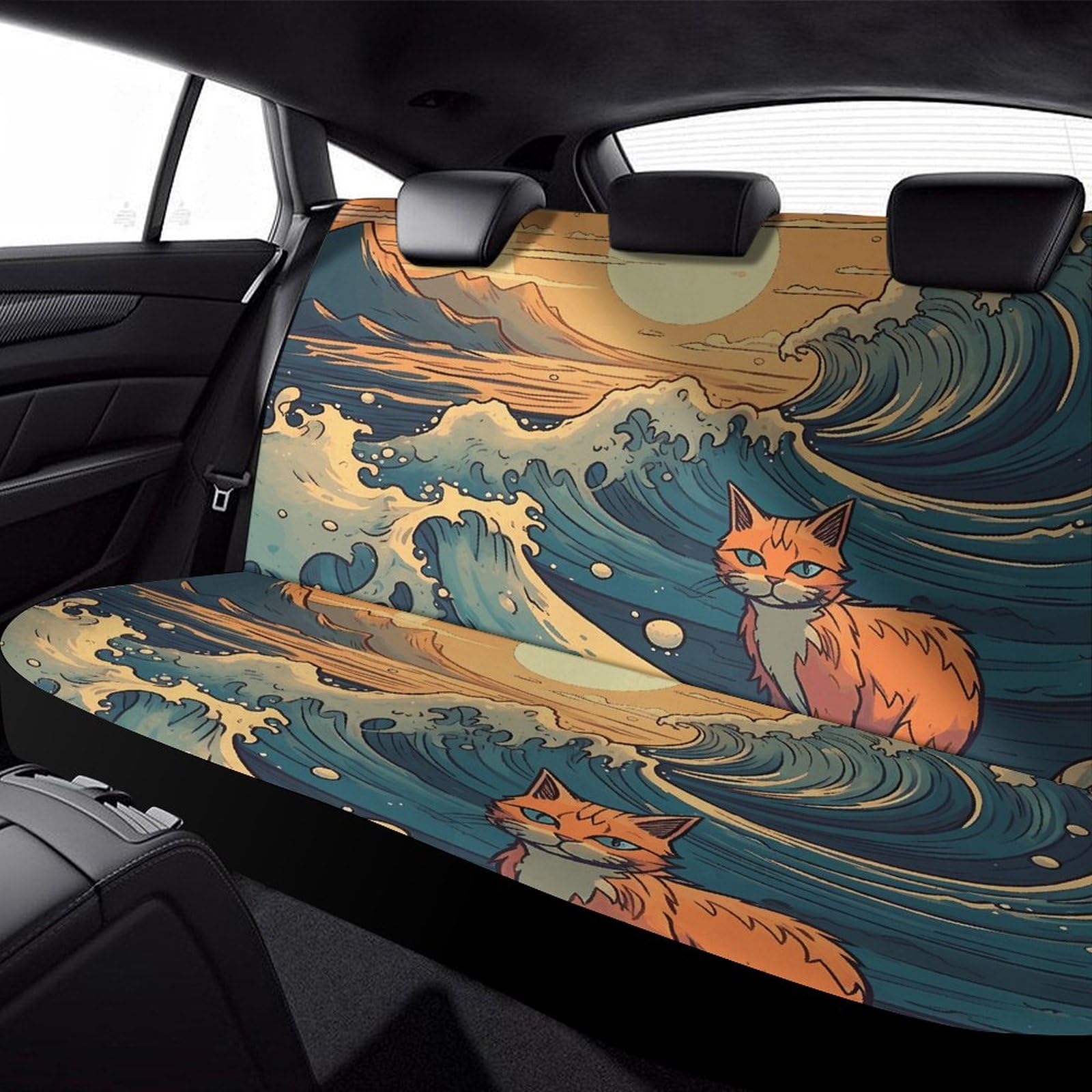 Bench Seat Cover CAT Flexfit Gray Rear Seat Cover For Car, SUV