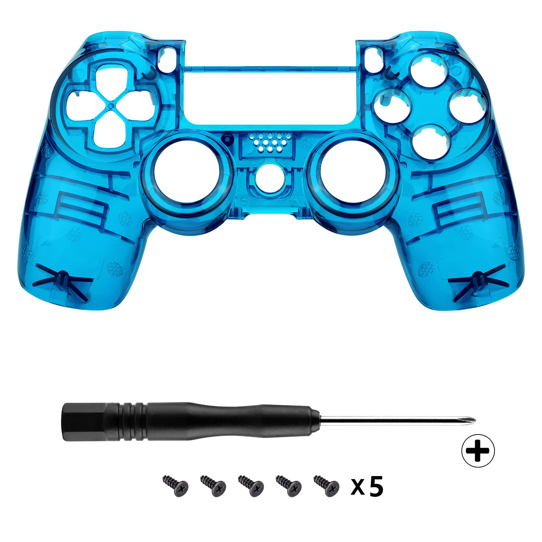 PlayStation4 - JJOINT eXtremeRate Transparent Crystal Clear Blue Replacement