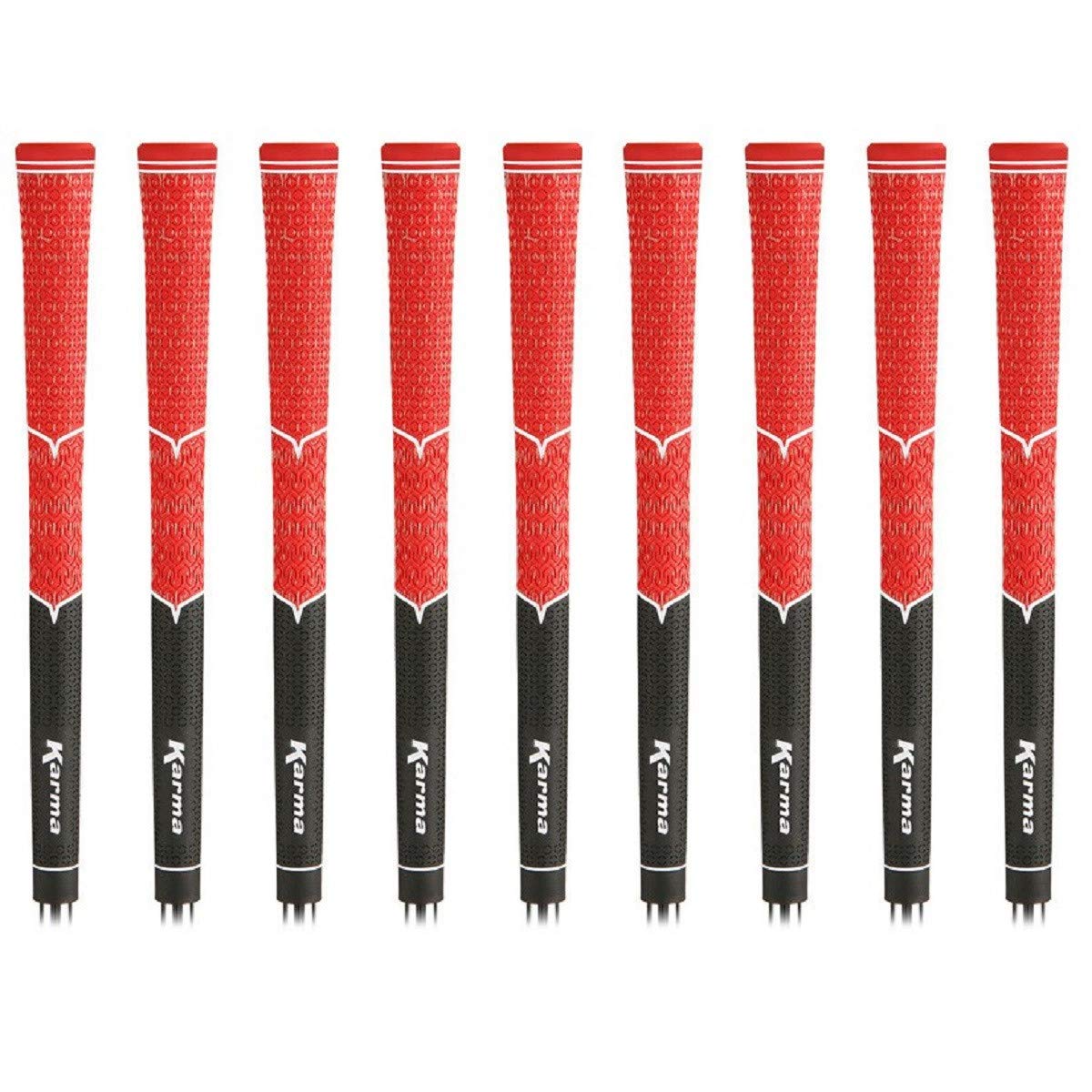 Karma V-Cord Golf Grips & Grip Kits, Men’s Standard Size Half Cord Replacement Golf Club Grips, Extra Traction, Comfort & Control