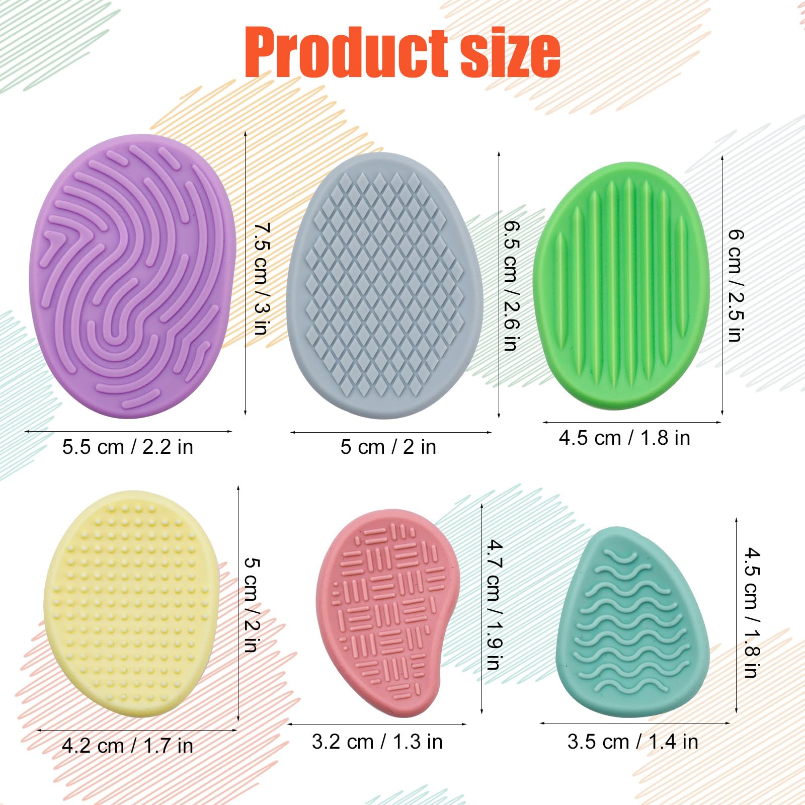 6 Pcs Fidget Toys Stone - Image 2