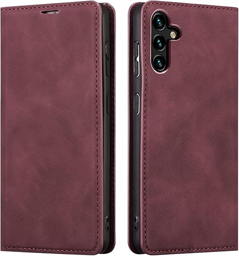 EYZUTAK Funda de piel sintética con tapa para Samsung Galaxy A54 5G, cierre magnético, funda protectora con función atril, ranura para efectivo, a