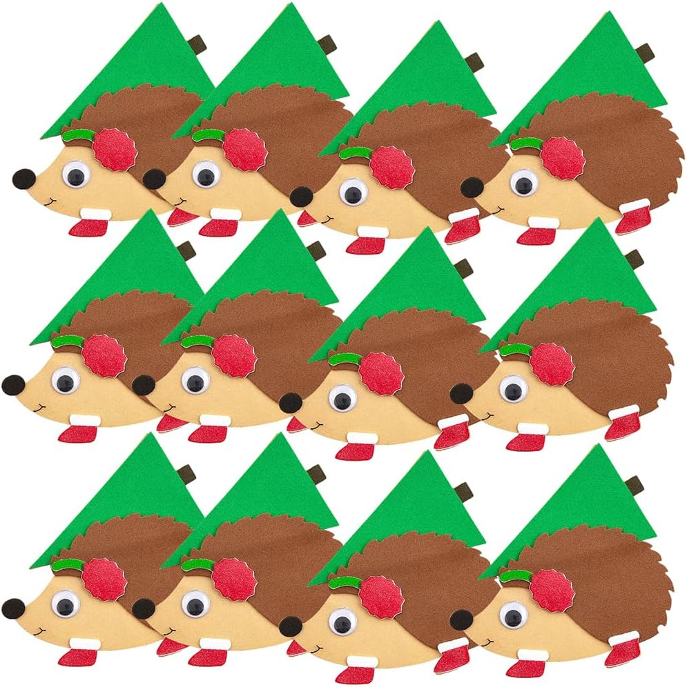 Fun Express Hedgehog & Tree Magnet Craft Kit - Makes 12