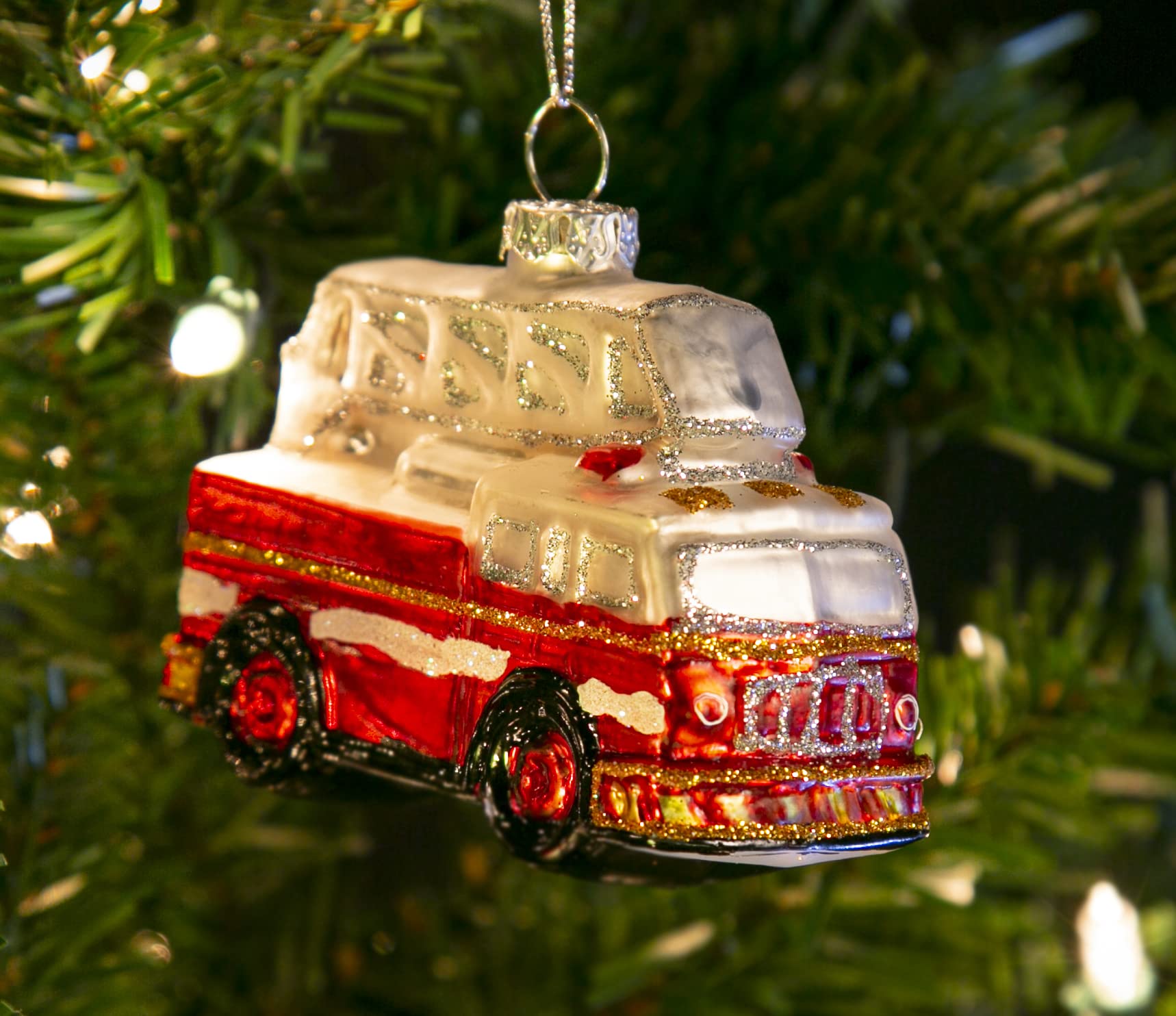 Amazon.co.jp: North Star Christmas 消防車オーナメント 自動車