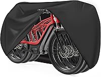 Vista 12 de Zettum Funda de bicicleta para 1 bicicleta, 600D, para almacenamiento al aire libre, impermeable y resistente, funda de bicicleta para bicicleta