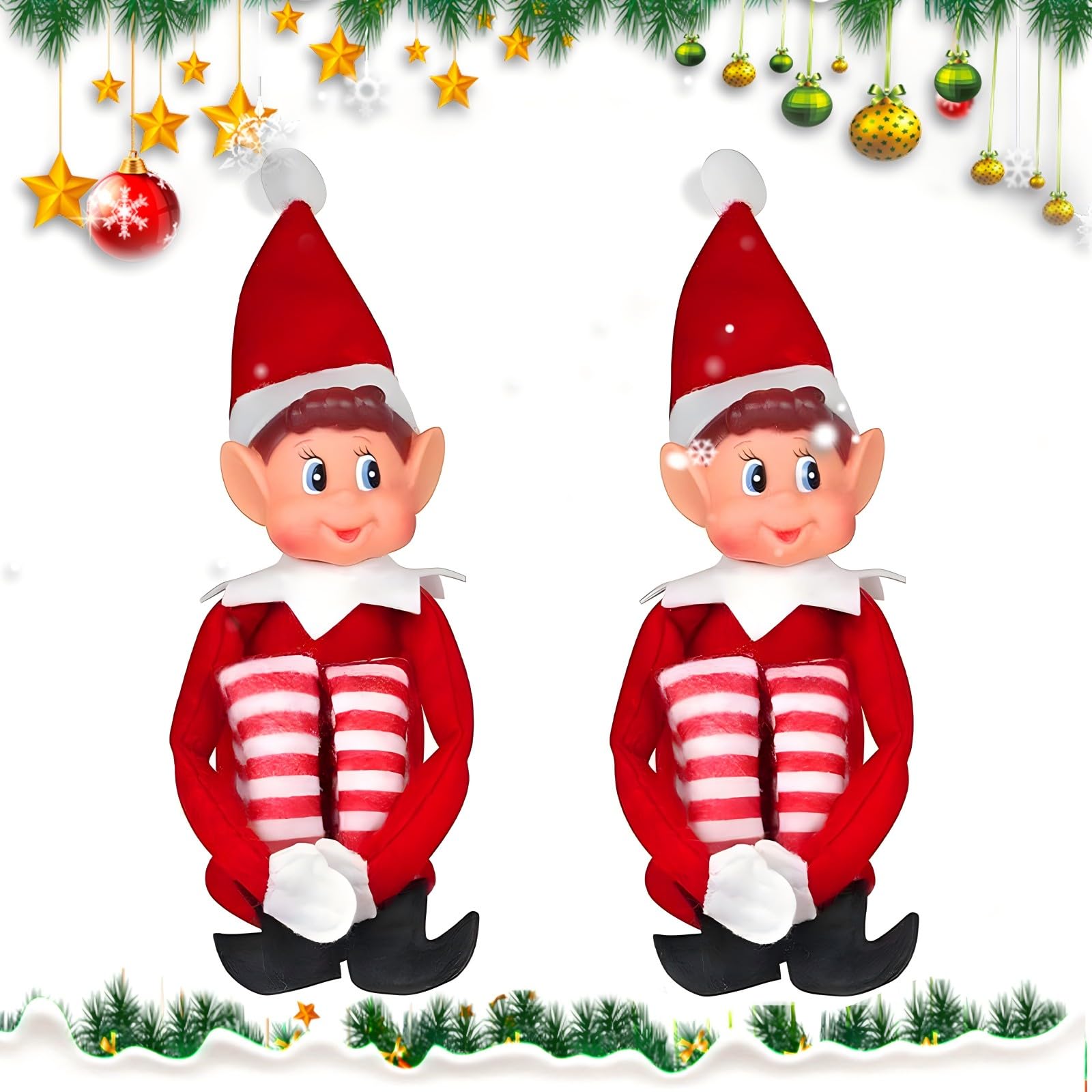 Lutin Farceur De Noël Green Elf - Peluche Magique Pour Embêter Le Père Noël !