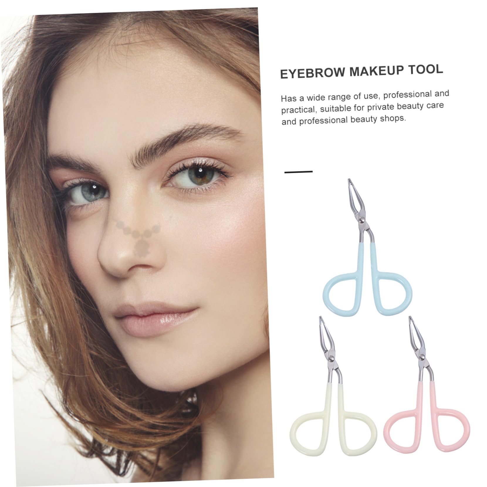 Healeved 18 Pollici Pinzetta servirsi lookover tweezers strumenti per sopracciglia strappa sopracciglia abito Forbici pinzette a clip pinzette piatte a punta dritta Acciaio inossidabile