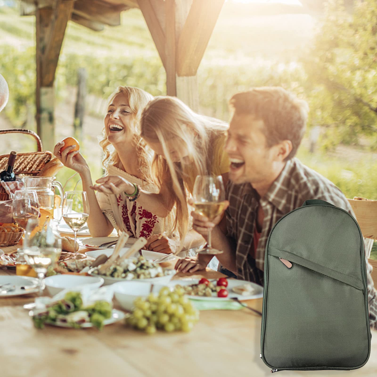 Ensemble D'ustensiles De Cuisine De Camping En Acier Inoxydable Avec Sac De Transport