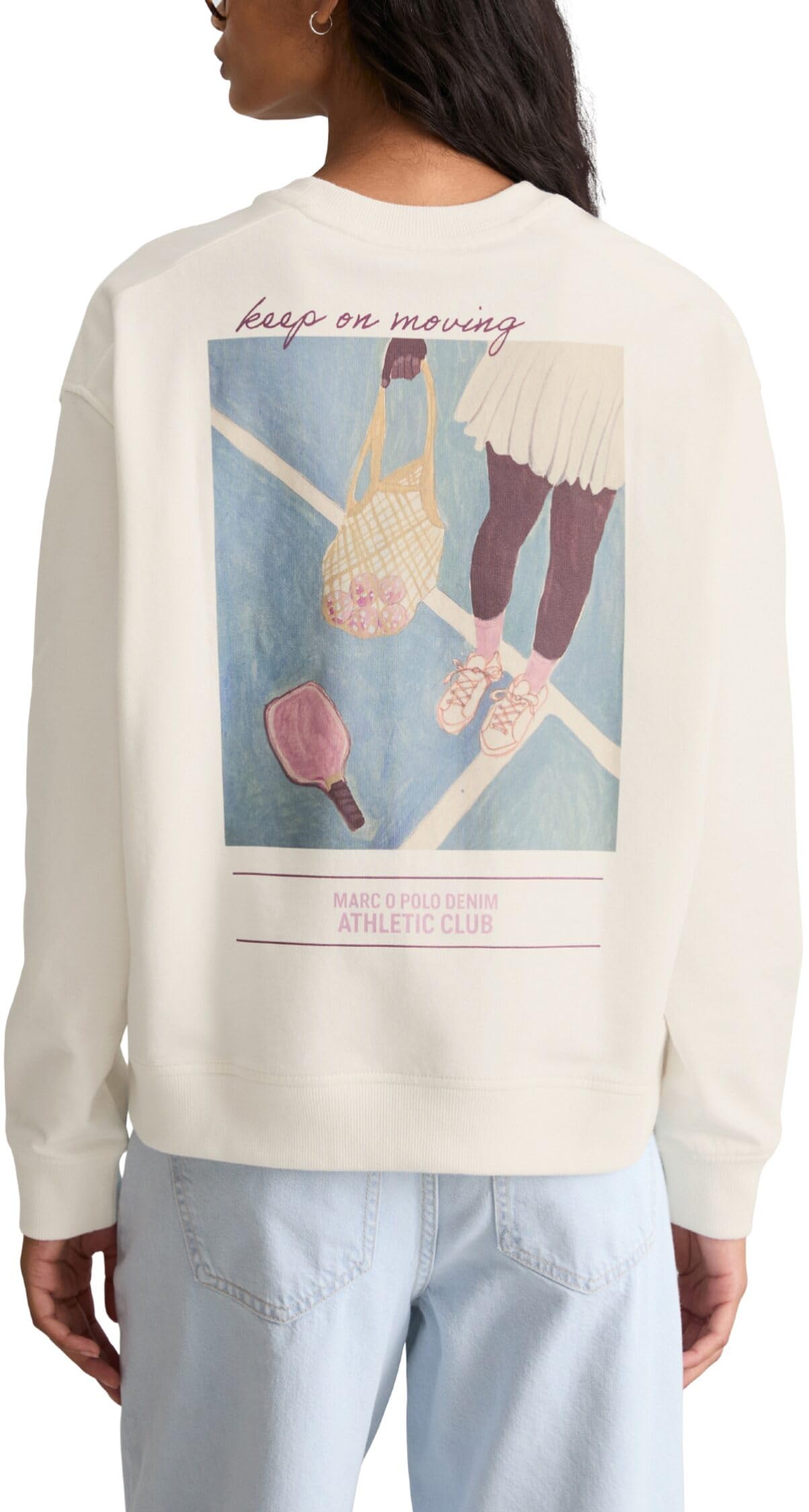 Marc O'Polo Denim Sweatshirt Oversized mit markantem Rückenprint