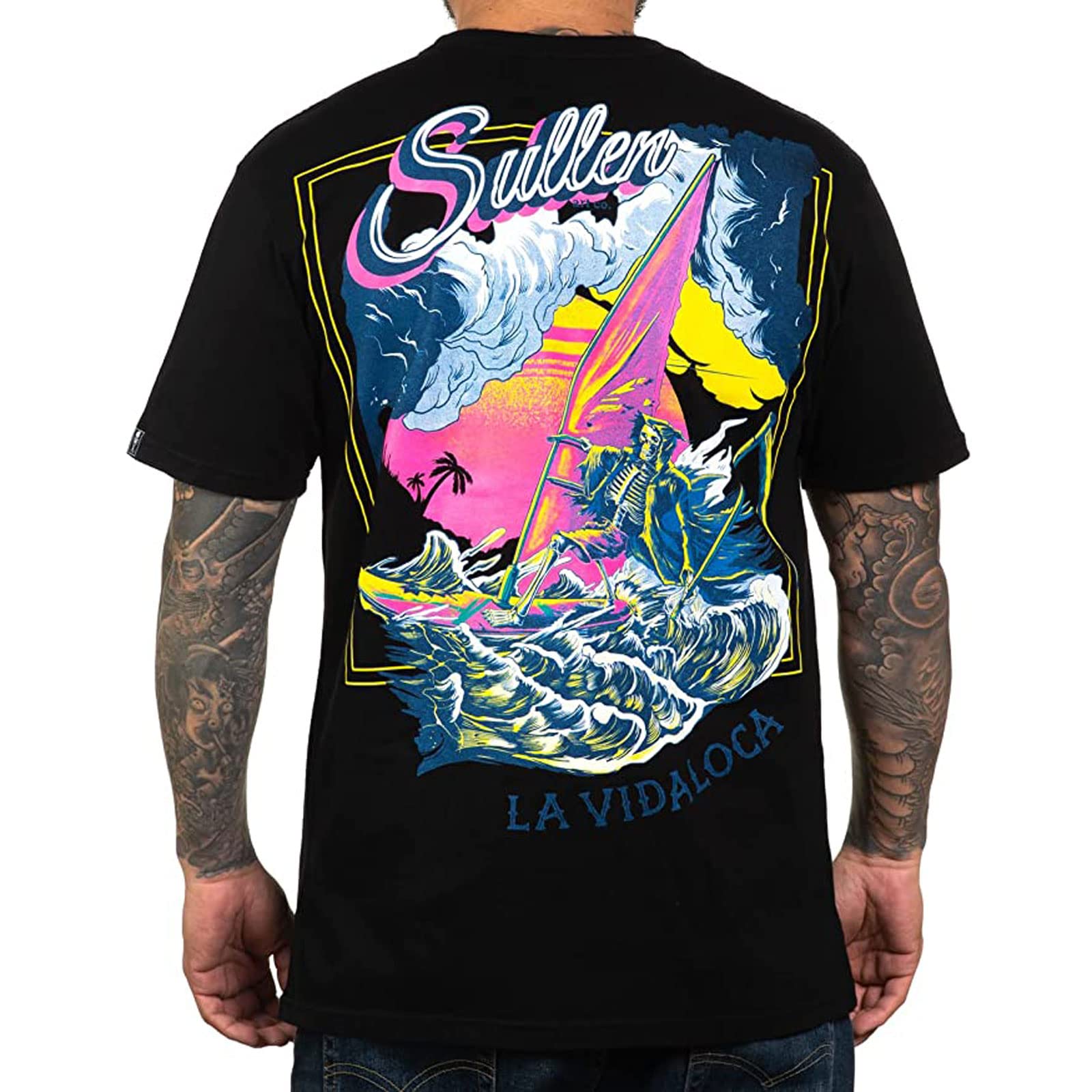 Sullen Art CollectiveSullen Men's La Vida Tattoo Lifestyle Graphic Premium Short Sleeve Tee