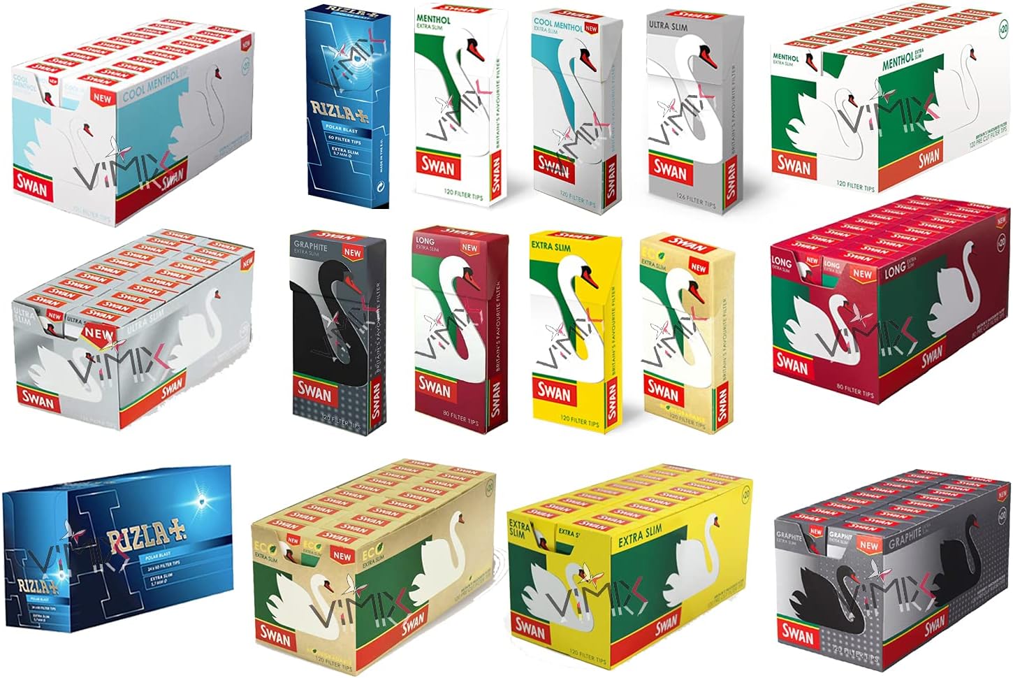 SWAN Filter Tips Pick Any Your Favourite Flavour and Quantity