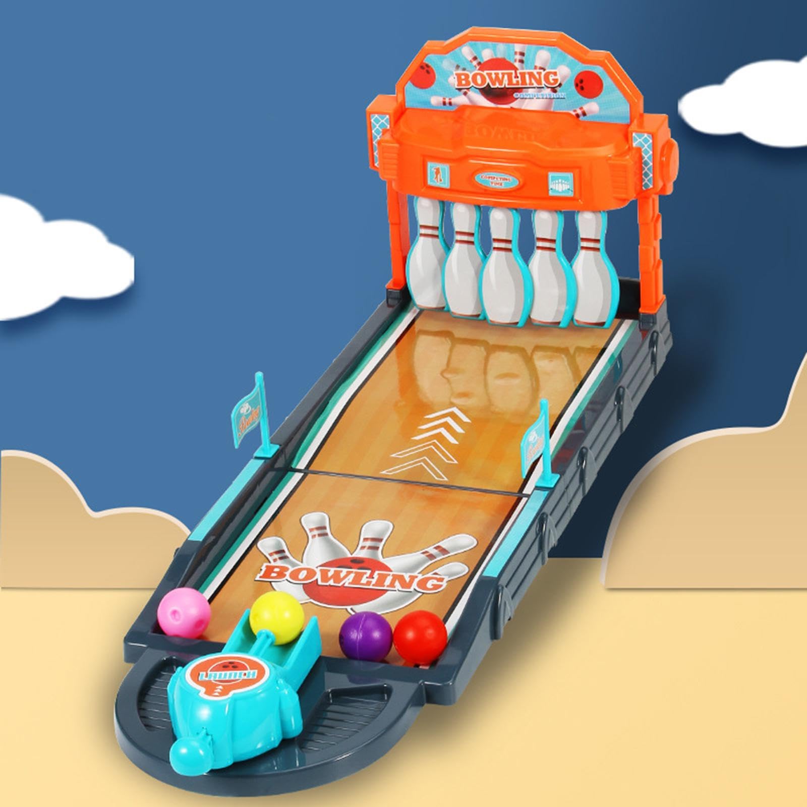 Harilla Juego de Bolos de Mesa en Miniatura, Juguete de Bolos de Escritorio, Juego de Escritorio Educativo Y Divertido para Fiestas, Regalos, Entretenimiento,