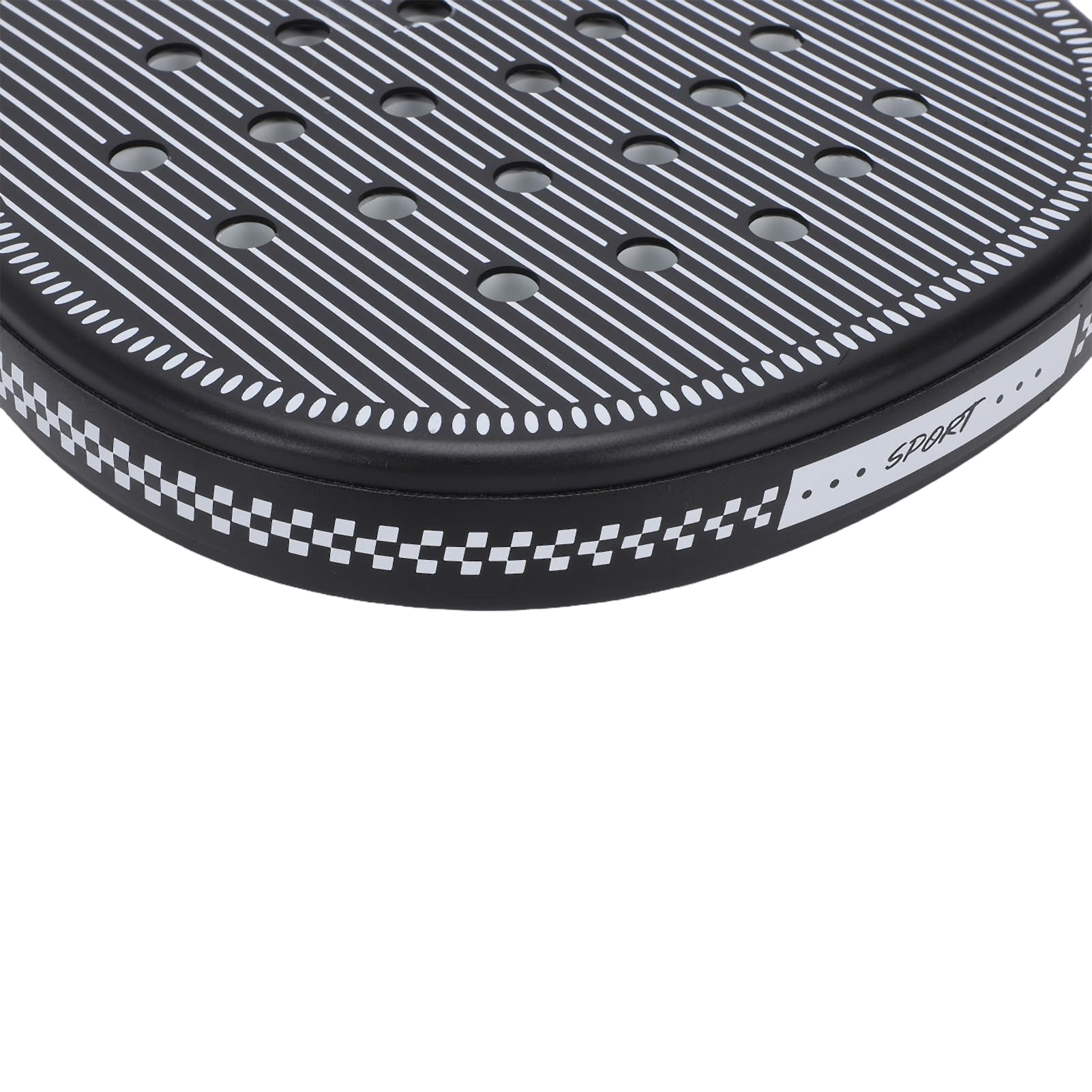 Racchetta da Padel con Set da Tennis, Struttura in ABS Pro EVA Core 46,5x26x3,9 Cm 66 Mm Palla per Giochi di Famiglia All'aperto