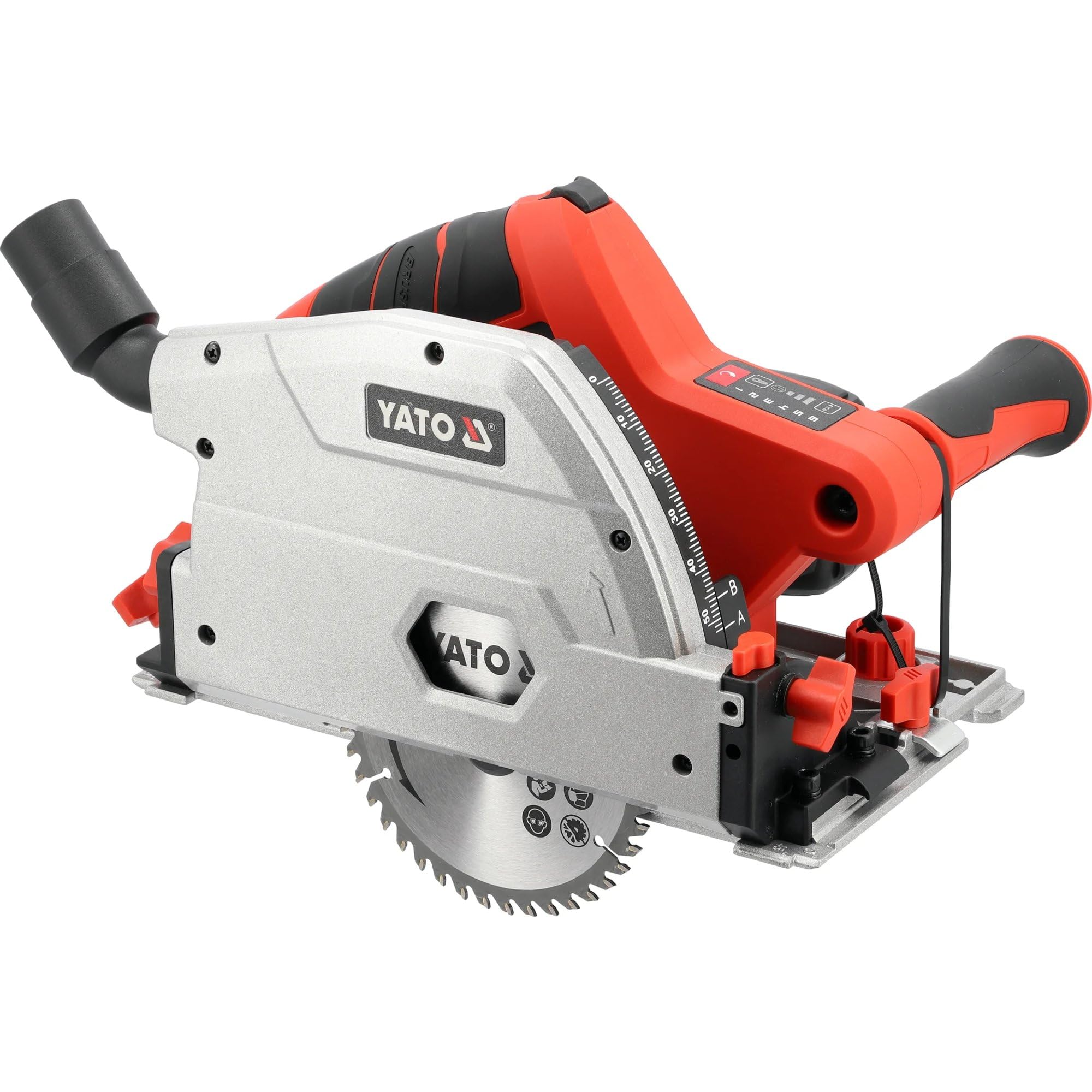 Mamuth Wild Nature Battery Plunge Saw 18 V With Guide Rail 140 Mm - Wireless Wood Circular Saw Including 4 Ah Battery, Charger, Precise Cuts, Dust Extraction, For Diy Work