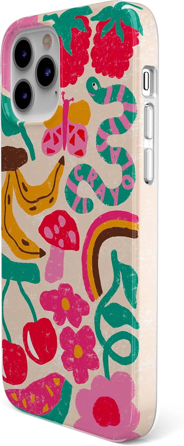 Casely iPhone 14 Pro Case | Doodle Bug | Crayola Crayon | Compatible with MagSafe | Classic Ultra Slim Design