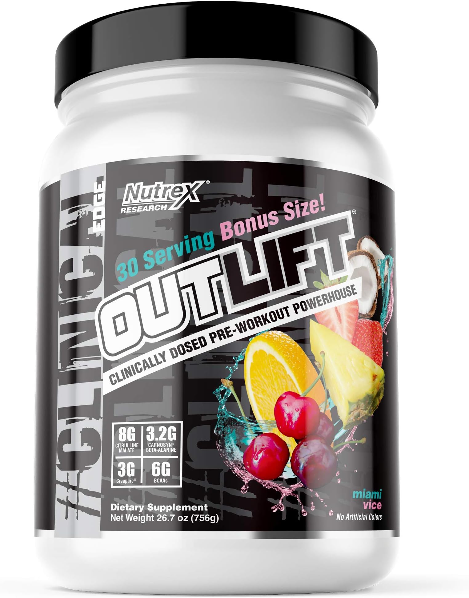 Nutrex Outlift Clinically Dosed Pre Workout Powder with
