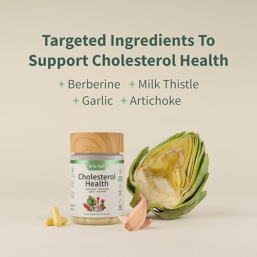 Miniatura 3 de Snap Supplements Colesterol Health - Apoya los niveles saludables de colesterol y la salud natural del corazón, 60 cápsulas
