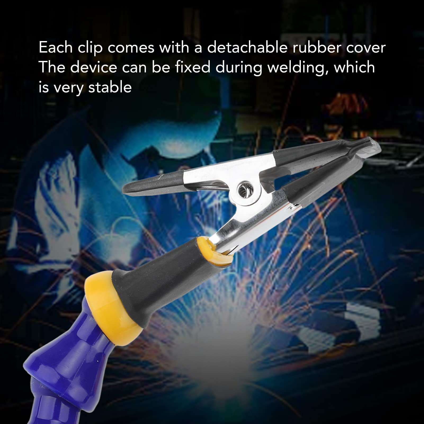 Soldering Helping Hands,with Abs Flexible Arm and Aluminum Alloy Base,Essential Soldering Tools for Precise Electronics Repair(2PCS) (AMAKOLLhsy5y-11)